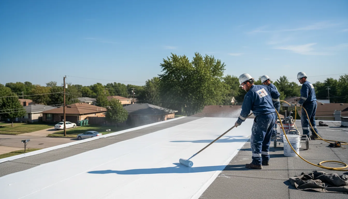 Commercial roof coating in Victoria, VA near me